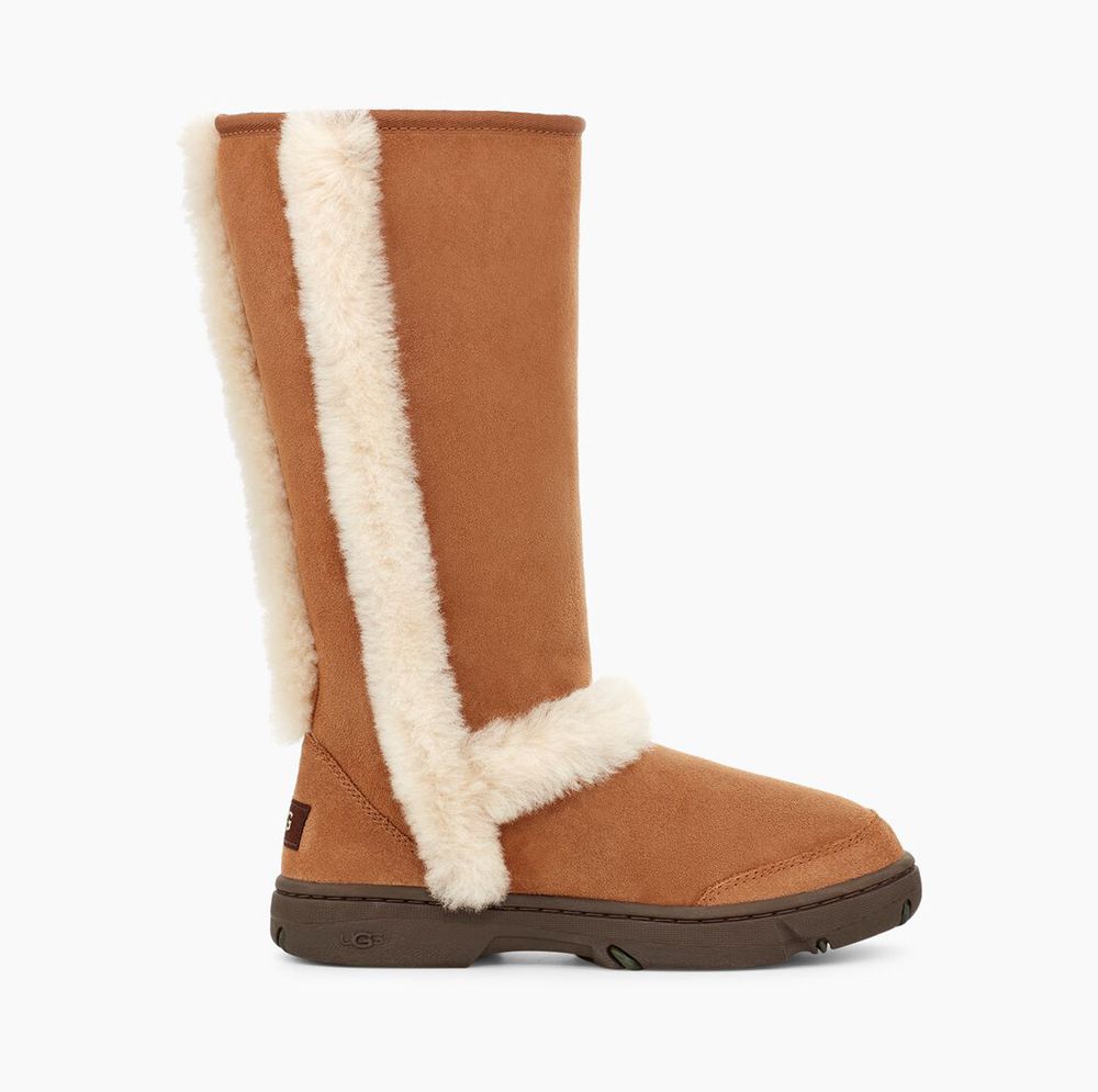 Ugg Sunburst - Womens Tall Boots - Brown - NZ (0367YEDUQ)